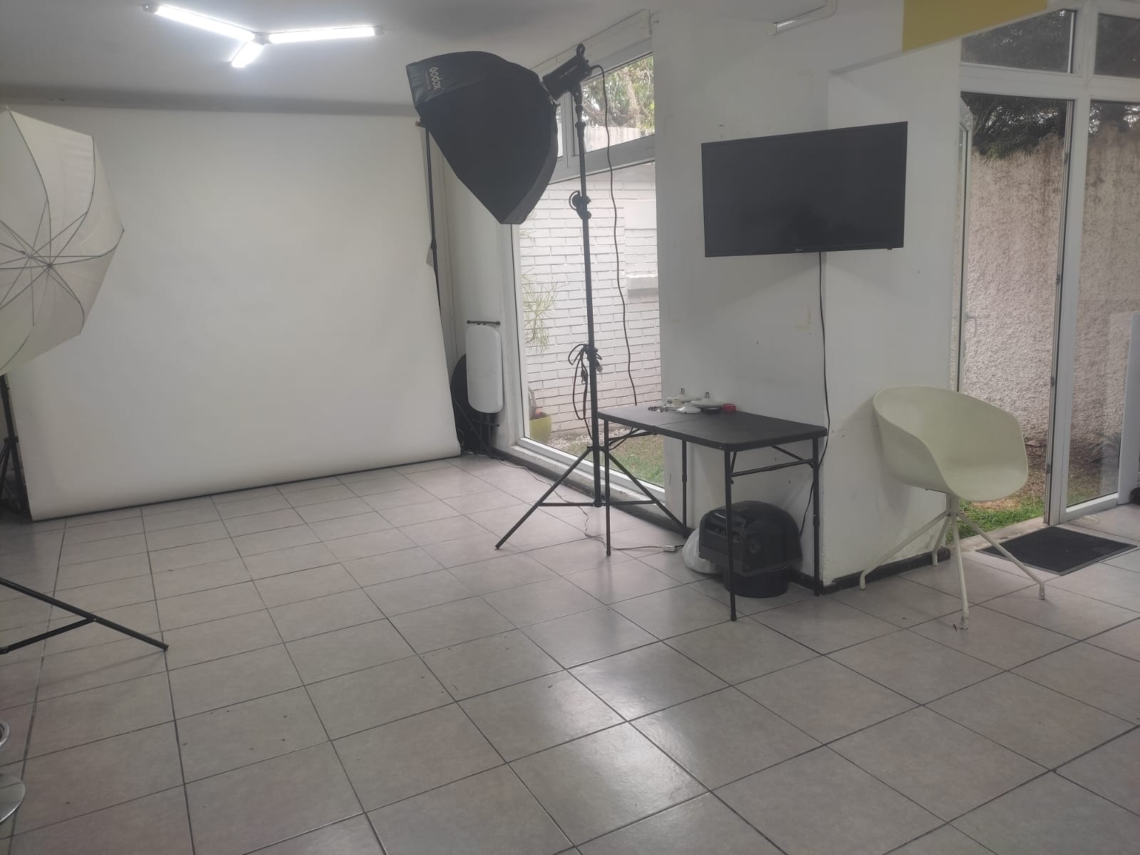 Instalación de luz de estudio